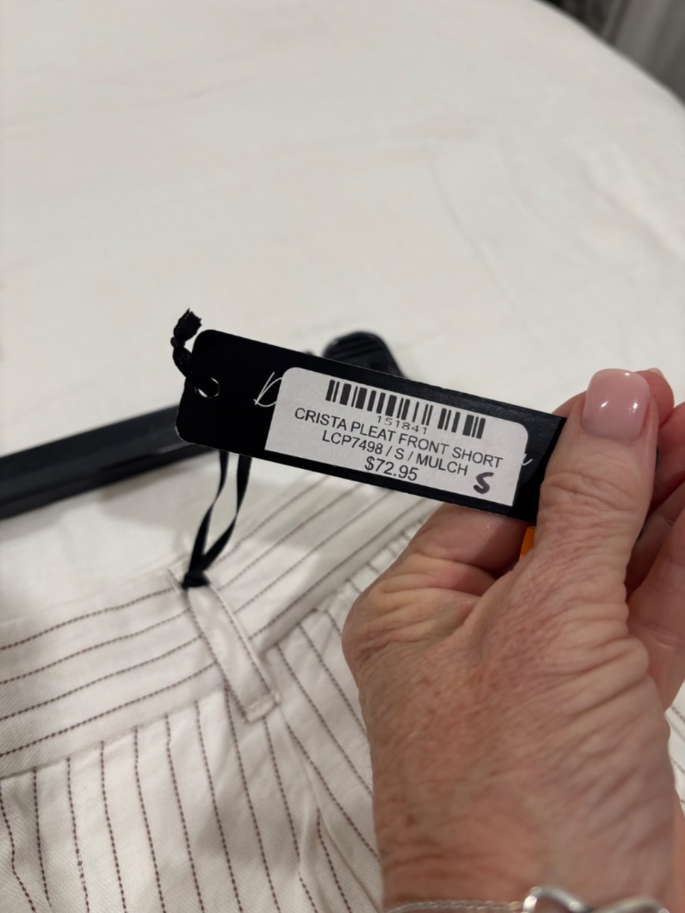 VELVET HEART PINSTRIPE SHORTS - Picture 11 of 14